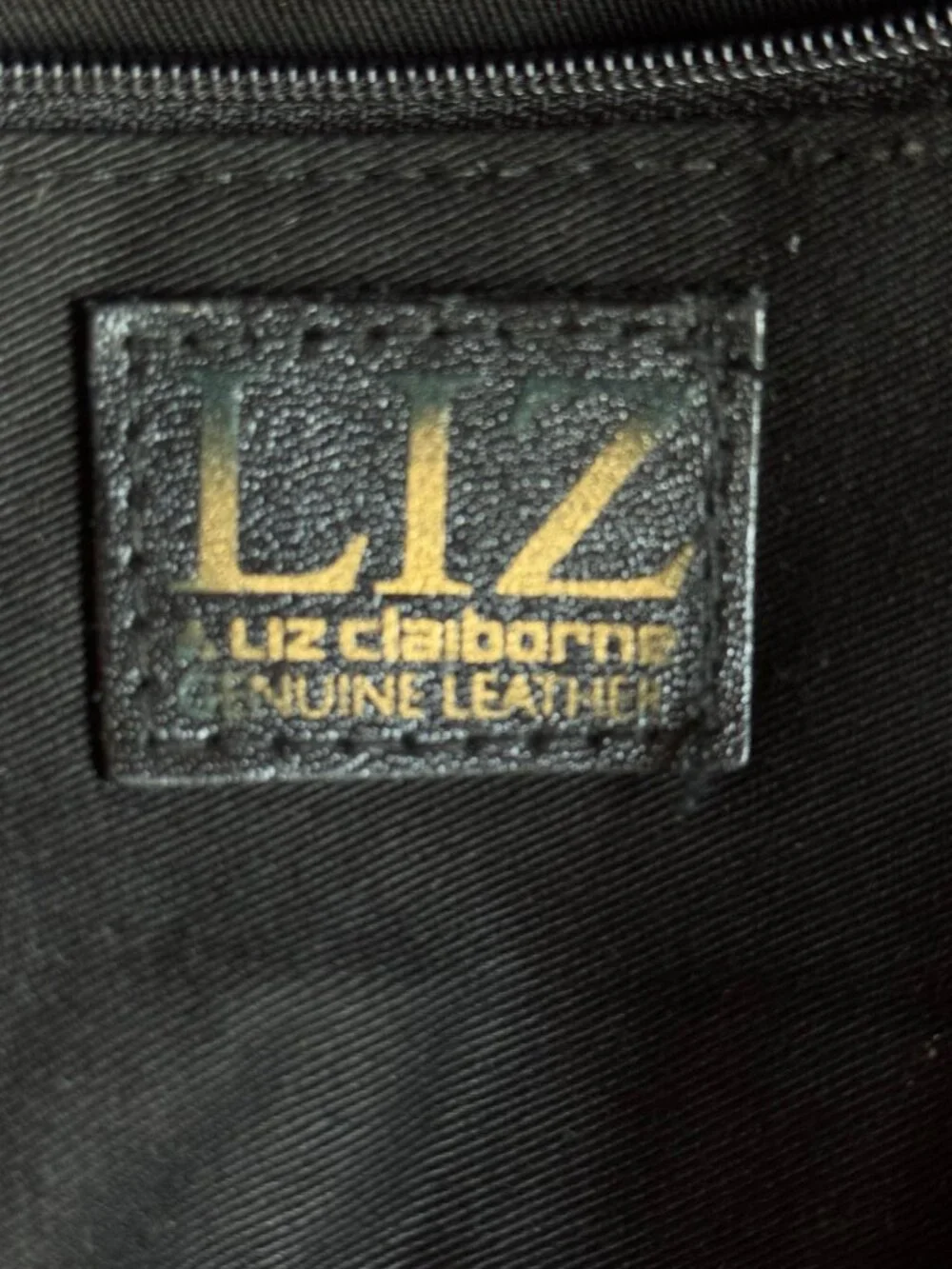 Vintage Liz Claiborne Top Handle Leather Handbag Satchel